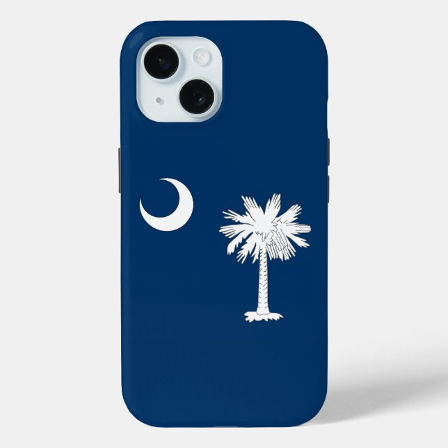 Apple iPhone 15 Case-Mate with South Carolina flag Case (Back)