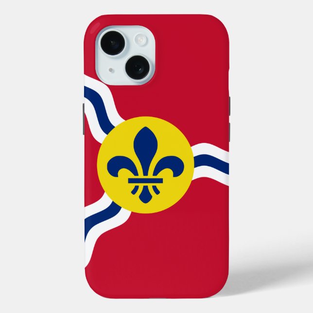 Apple iPhone 15 Case-Mate with St. Louis flag Case (Back)