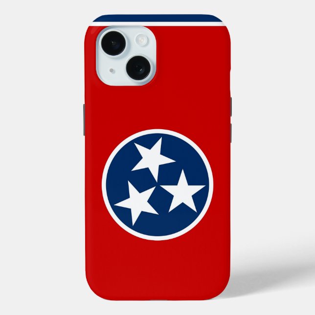Apple iPhone 15 Case-Mate with Tennessee flag Case (Back)