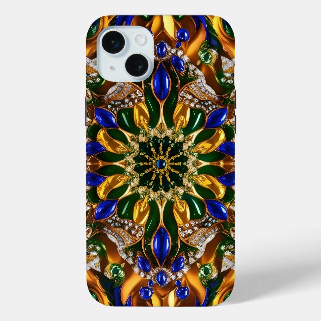 Apple iPhone 15 Plus Case, Brazil Colours Case-Mate iPhone Case (Back)