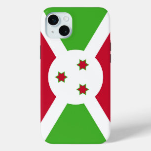 Apple iPhone 15 Plus Case, Burundi flag Mini Case