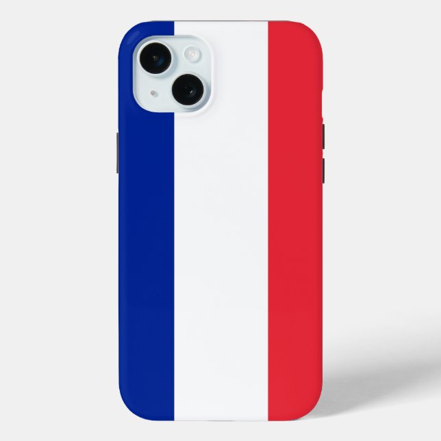 Apple iPhone 15 Plus Case, France flag Case-Mate iPhone Case (Back)