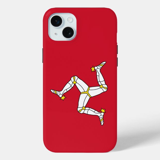 Apple iPhone 15 Plus Case, Isle of Man flag Case-Mate iPhone Case (Back)
