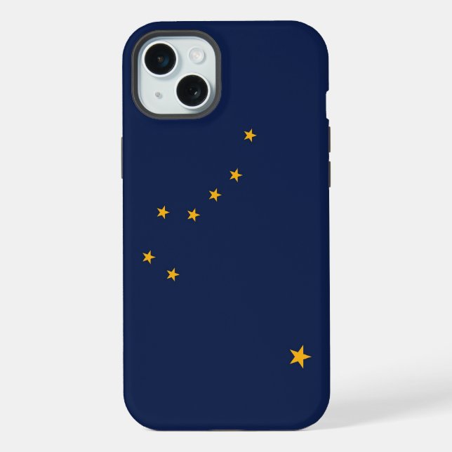 Apple iPhone 15 Plus Case-Mate, Alaska flag Case (Back)