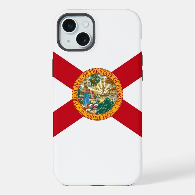 Apple iPhone 15 Plus Case-Mate, Florida flag Case (Back)