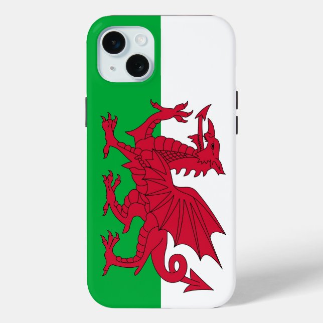 Apple iPhone 15 Plus Case, Wales flag Case-Mate iPhone Case (Back)