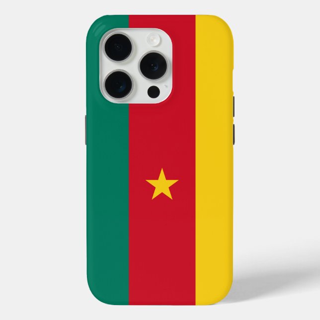 Apple iPhone 15 Pro Case-Mate, Cameroon flag Case-Mate iPhone Case (Back)
