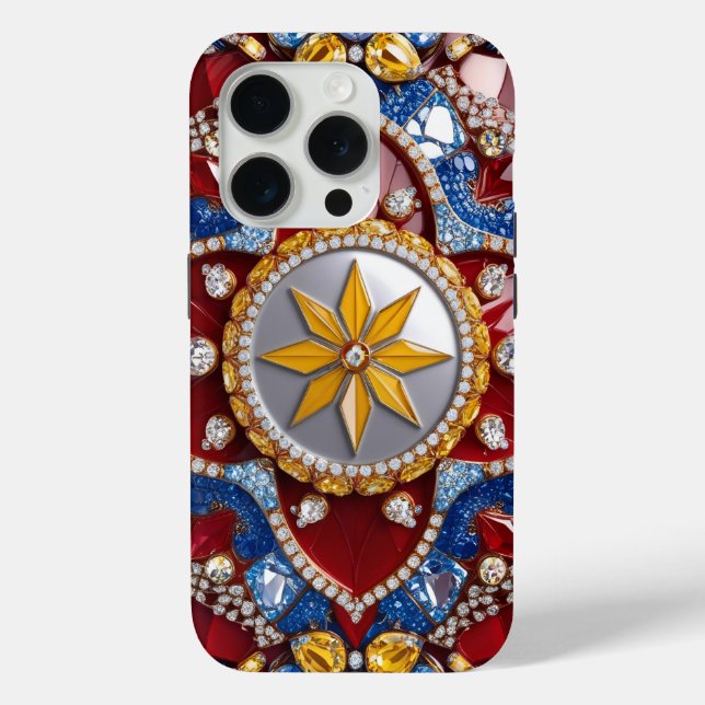 Apple iPhone 15 Pro Case-Mate, Colombia colours Case-Mate iPhone Case (Back)