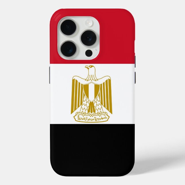 Apple iPhone 15 Pro Case-Mate, Egypt flag Case-Mate iPhone Case (Back)
