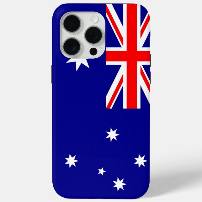 Apple iPhone 15 Pro Max Case, Australia flag Case-Mate iPhone Case (Back)