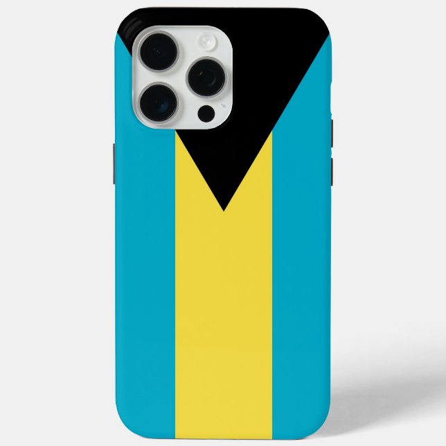 Apple iPhone 15 Pro Max Case, Bahamas flag Case-Mate iPhone Case (Back)