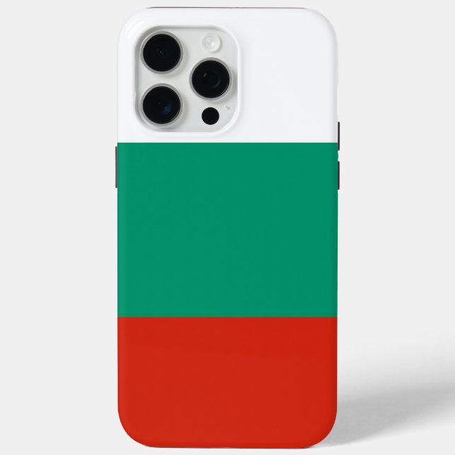 Apple iPhone 15 Pro Max Case, Bulgaria flag Case-Mate iPhone Case (Back)