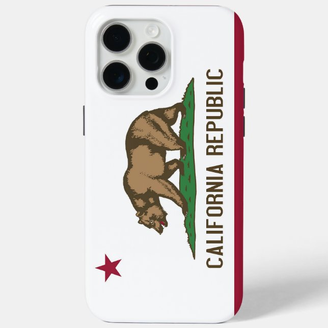 Apple iPhone 15 Pro Max Case, California flag Case-Mate iPhone Case (Back)