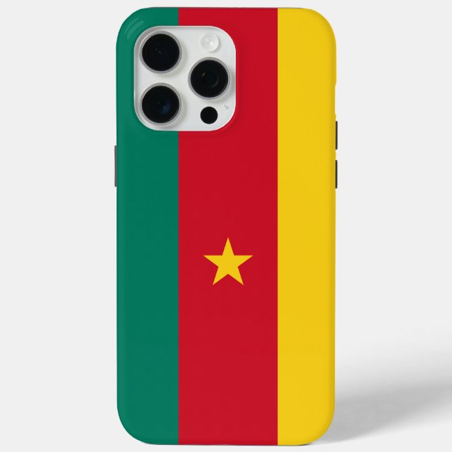 Apple iPhone 15 Pro Max Case, Cameroon flag Case-Mate iPhone Case (Back)