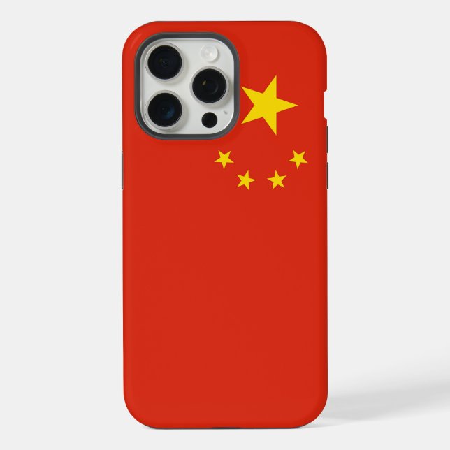 Apple iPhone 15 Pro Max Case, China flag Case (Back)