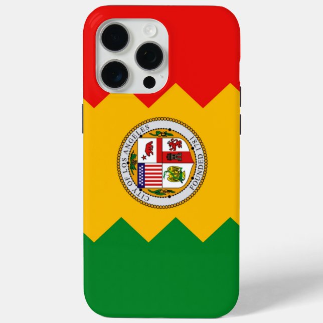 Apple iPhone 15 Pro Max Case, Los Angeles flag Case-Mate iPhone Case (Back)