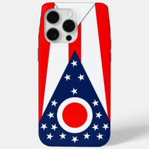 Apple iPhone 15 Pro Max Case, Ohio State Flag iPhone 15 Pro Max Case