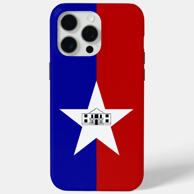 Apple iPhone 15 Pro Max Case, San Antonio Flag Case-Mate iPhone Case (Back)