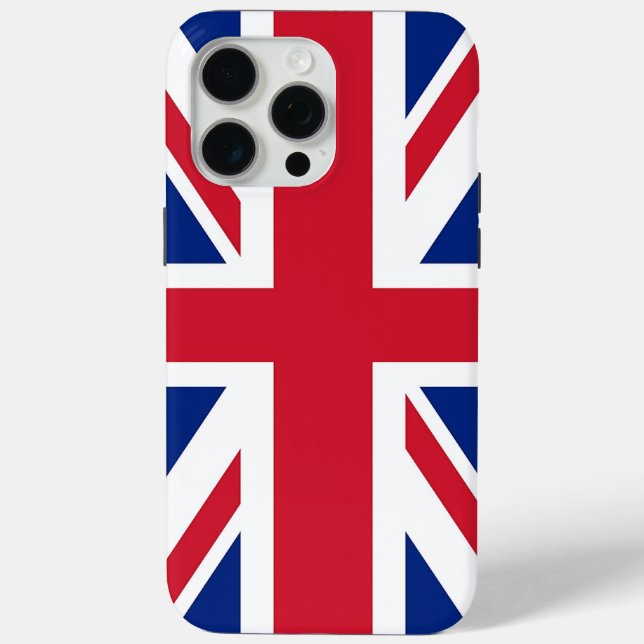 Apple iPhone 15 Pro Max Case, United Kingdom flag Case-Mate iPhone Case (Back)
