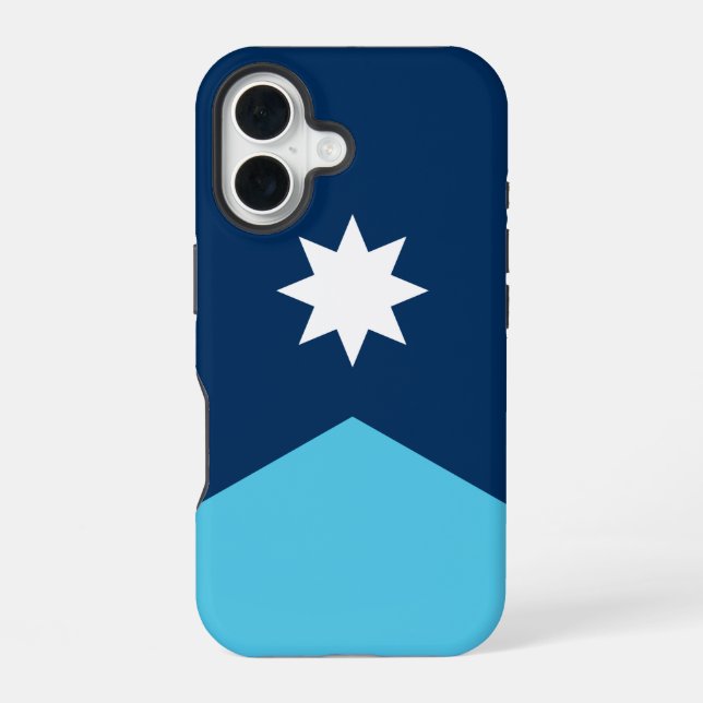 Apple iPhone 16 Case-Mate with Minnesota flag Case (Back)