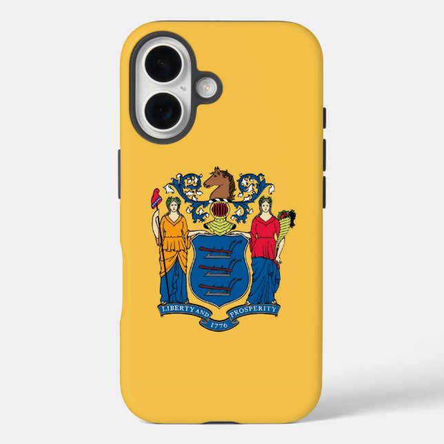 Apple iPhone 16 Case-Mate with New Hampshire flag Case-Mate iPhone Case (Back)