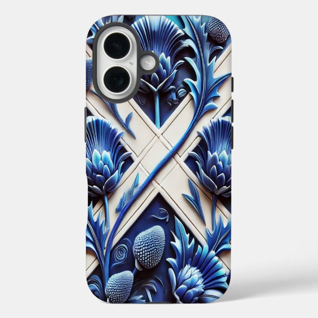Apple iPhone 16 Case-Mate with Scottish Thistles Case (Back)