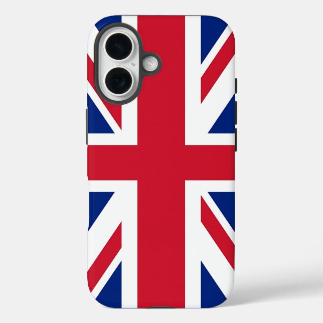 Apple iPhone 16 Case-Mate with United Kingdom flag Case (Back)