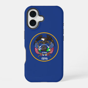 Apple iPhone 16 Case, Utah State old flag Case