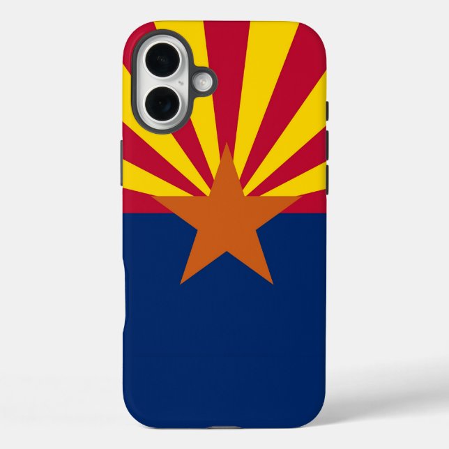 Apple iPhone 16 Plus Case-Mate, Arizona flag Case-Mate iPhone Case (Back)