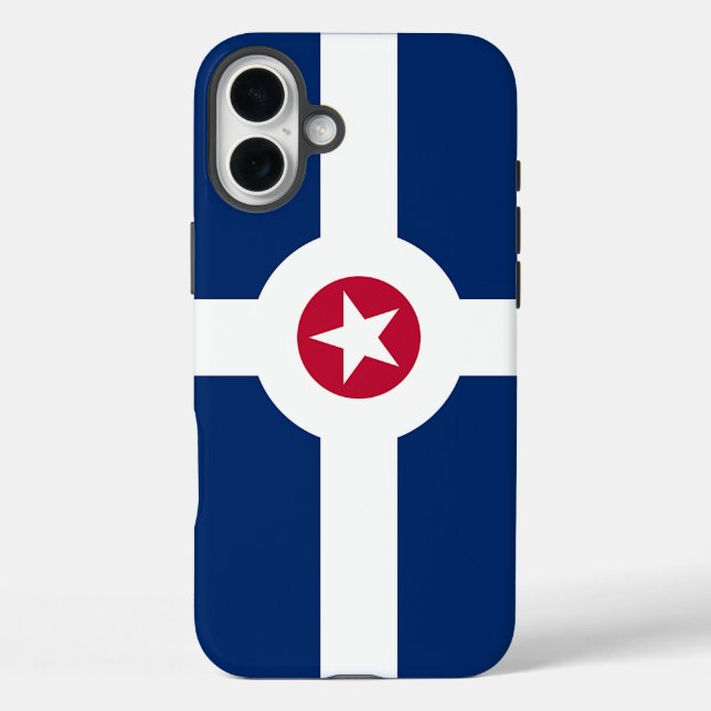 Apple iPhone 16 Plus Case-Mate Indianapolis flag Case-Mate iPhone Case (Back)