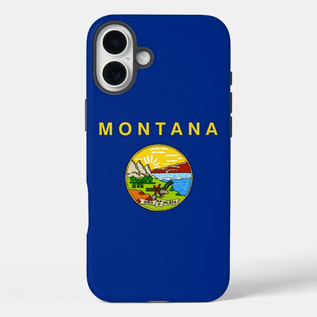 Apple iPhone 16 Plus Case-Mate Montana flag Case (Back)