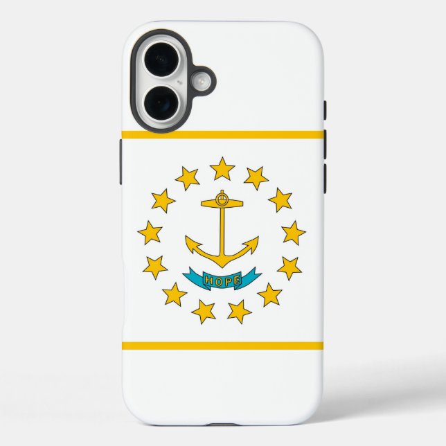 Apple iPhone 16 Plus Case-Mate Rhode Island flag Case (Back)