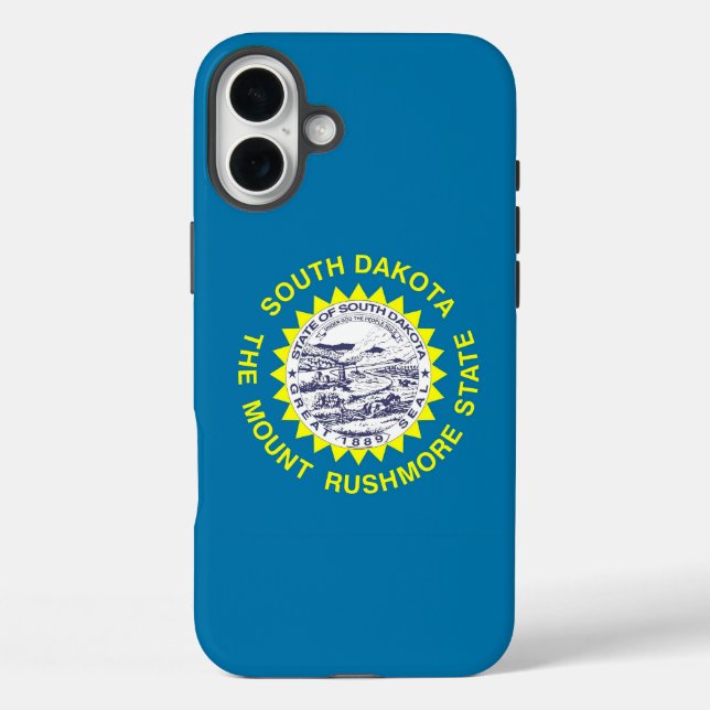 Apple iPhone 16 Plus Case-Mate South Dakota flag Case (Back)