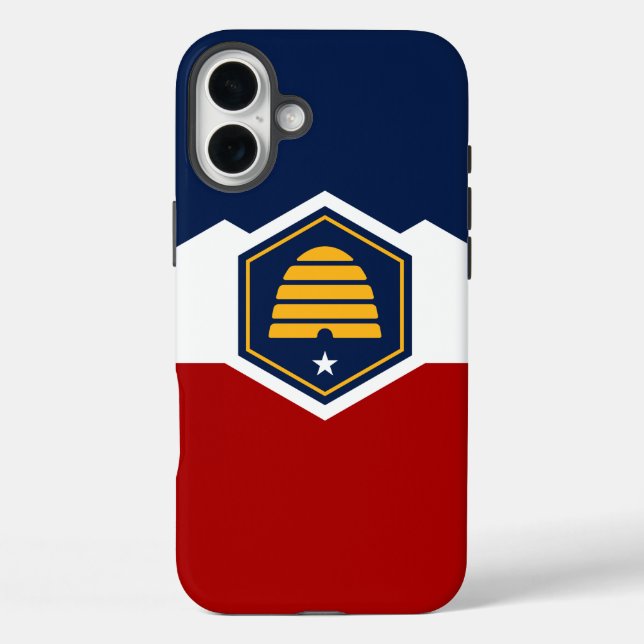 Apple iPhone 16 Plus Case, Utah flag Case-Mate iPhone Case (Back)