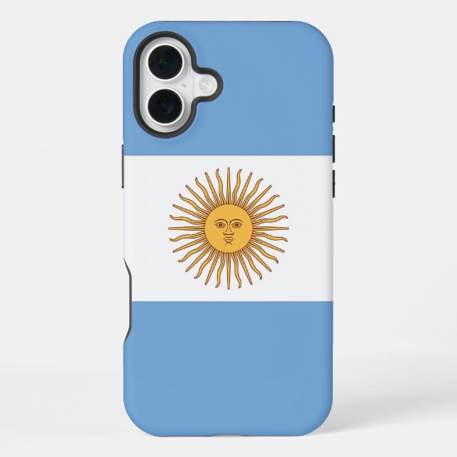 Apple iPhone 16 Plus Mate, Argentina flag Case (Back)