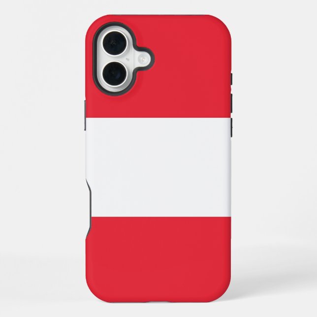 Apple iPhone 16 Plus Mate, Austria flag Case (Back)