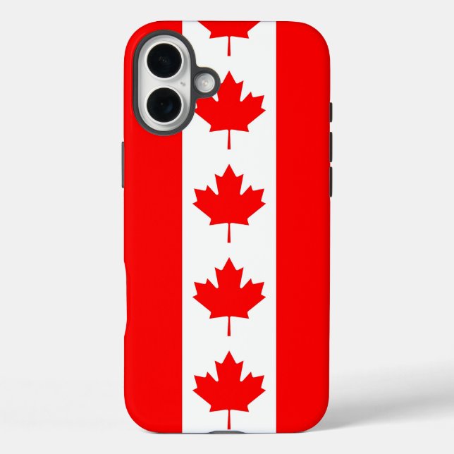 Apple iPhone 16 Plus Mate, Canada flag Case-Mate iPhone Case (Back)