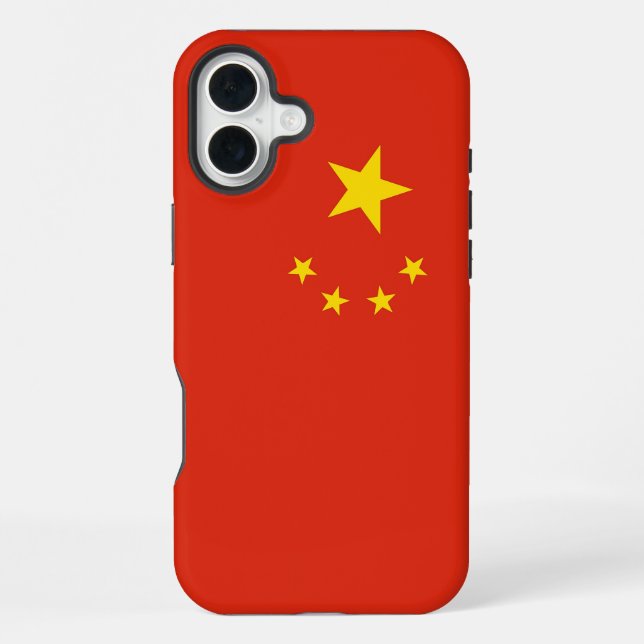 Apple iPhone 16 Plus Mate, China flag Case (Back)