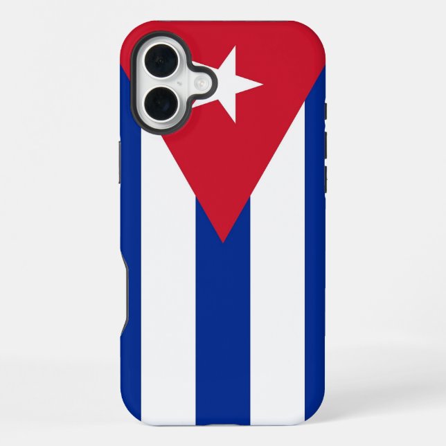 Apple iPhone 16 Plus Mate, Cuba flag Case (Back)