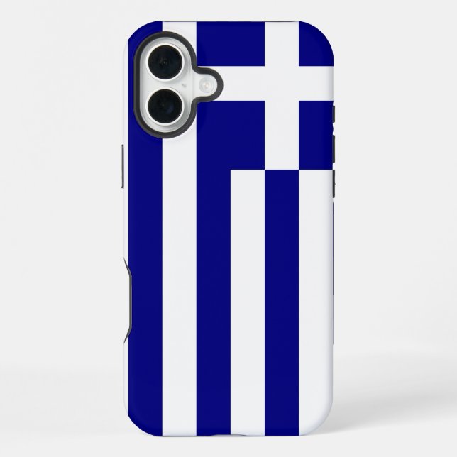 Apple iPhone 16 Plus Mate, Greece flag Case (Back)