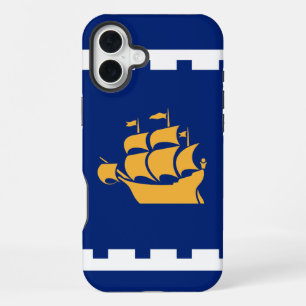 Apple iPhone 16 Plus Mate, Quebec City flag Case