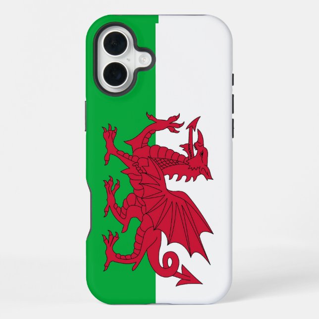 Apple iPhone 16 Plus Mate, Wales flag Case (Back)