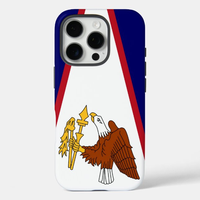 Apple iPhone 16 Pro Case-Mate, American Samoa flag Case-Mate iPhone Case (Back)