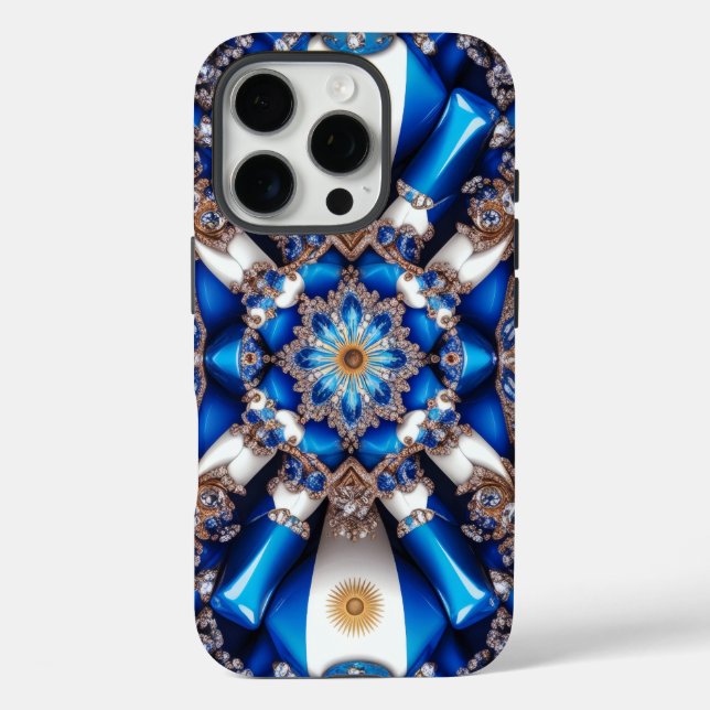 Apple iPhone 16 Pro Case-Mate, Argentina Colours Case-Mate iPhone Case (Back)