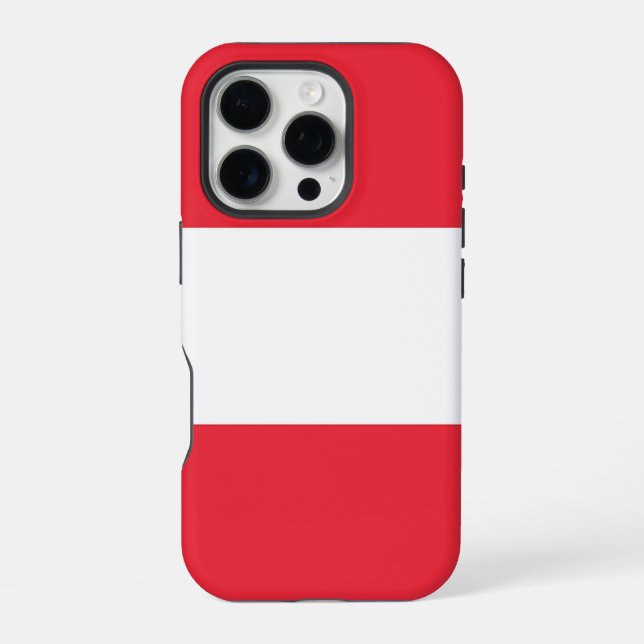 Apple iPhone 16 Pro Case-Mate, Austria flag Case (Back)
