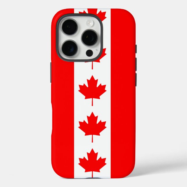 Apple iPhone 16 Pro Case-Mate, Canada flag Case-Mate iPhone Case (Back)