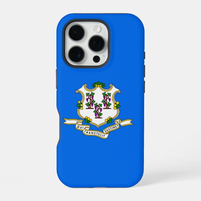 Apple iPhone 16 Pro Case-Mate, Connecticut flag Case (Back)