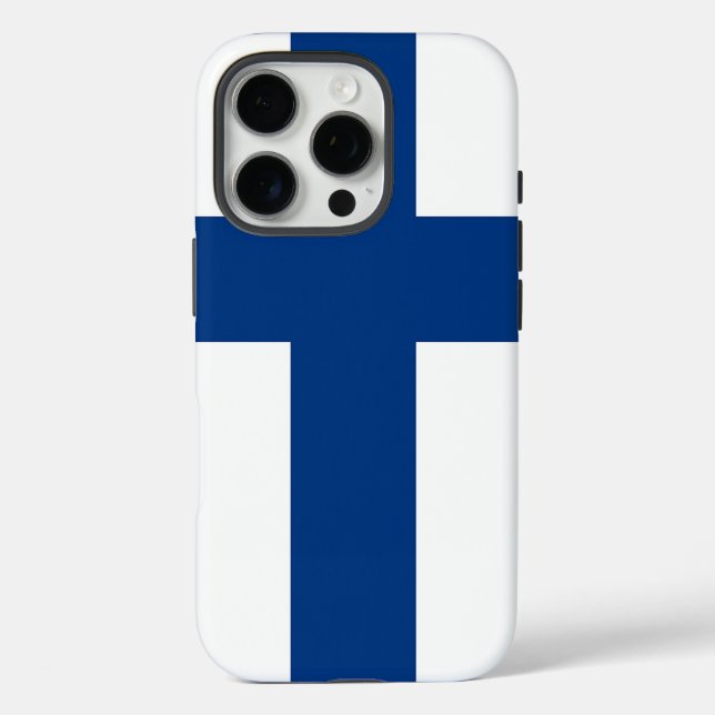 Apple iPhone 16 Pro Case-Mate, Finland flag Case-Mate iPhone Case (Back)