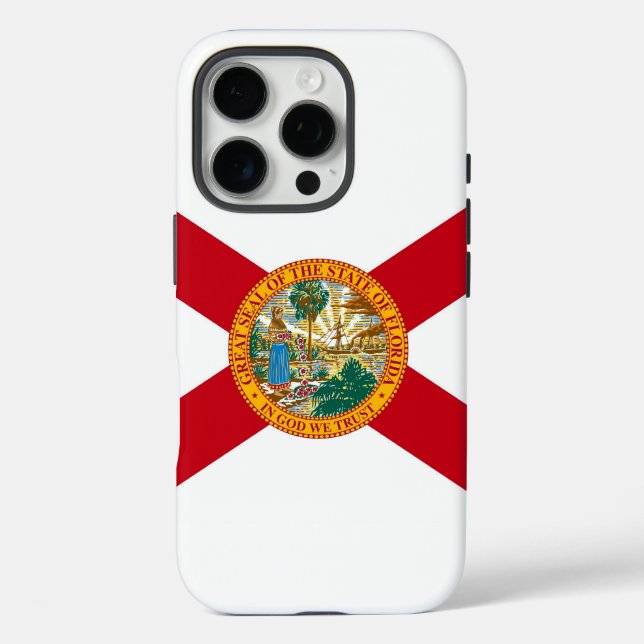 Apple iPhone 16 Pro Case-Mate, Florida flag Case-Mate iPhone Case (Back)