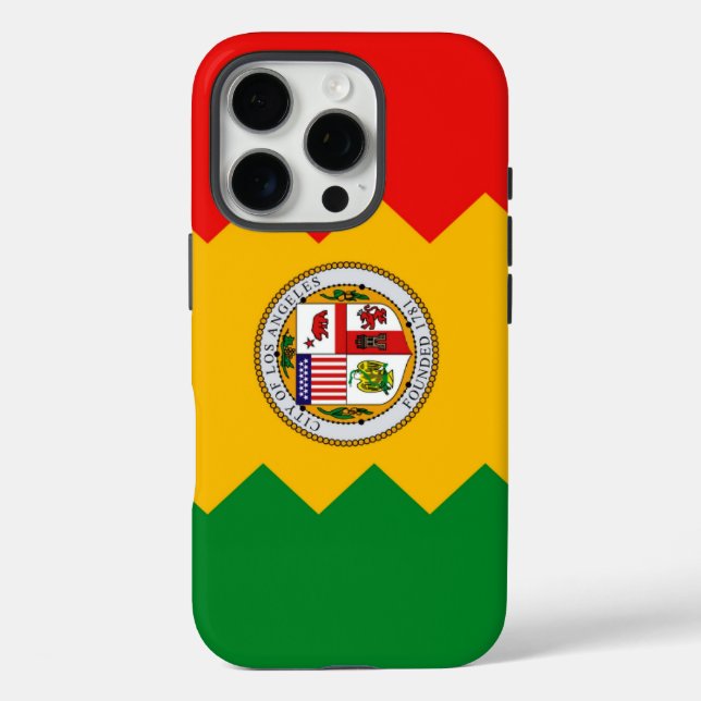 Apple iPhone 16 Pro Case-Mate, Los Angeles flag Case-Mate iPhone Case (Back)